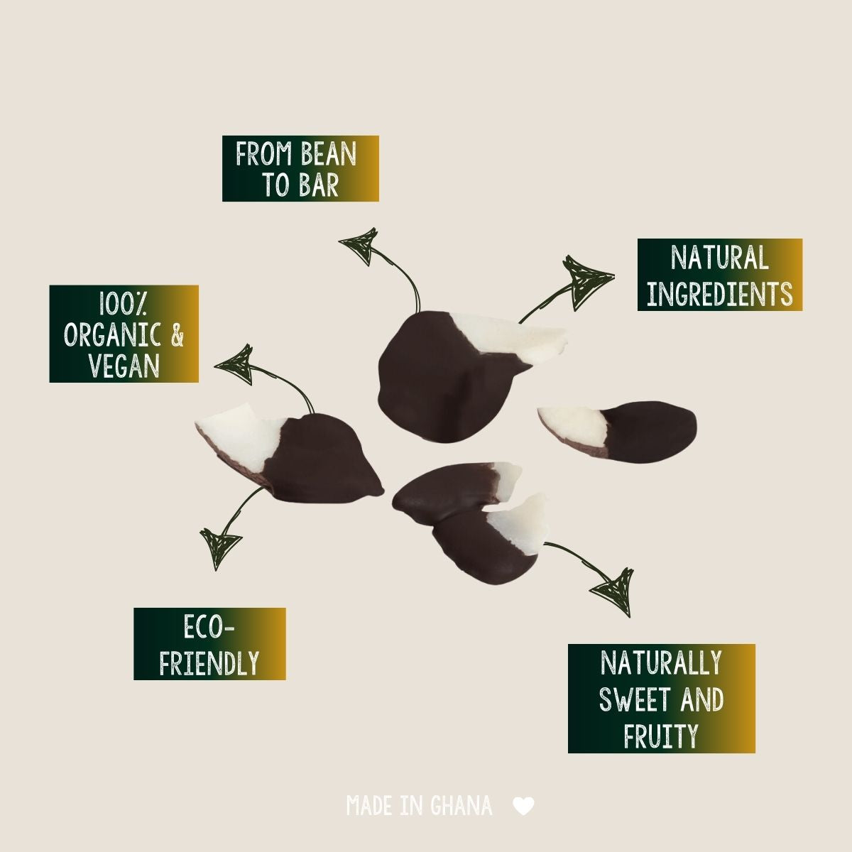 Coconut Slices Dipped in Dark Chocolate