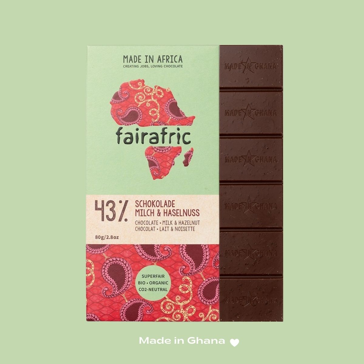 43% Milk Chocolate & Hazelnut