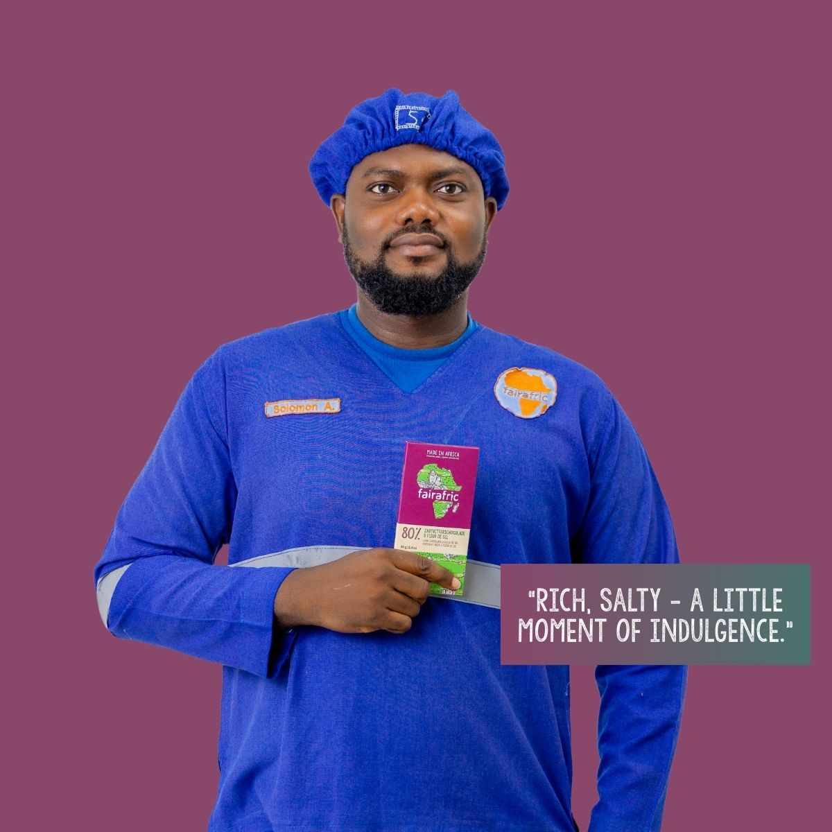 80% Dark chocolate with Fleur De Sel