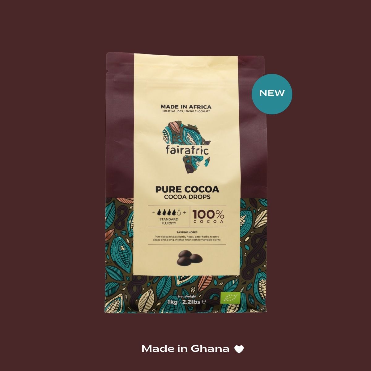 Chocolate Drops 100% PURE COCOA
