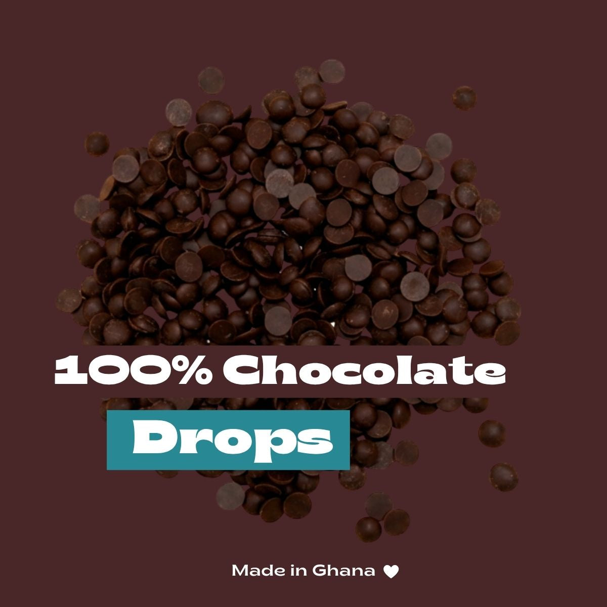 Chocolate Drops 100% PURE COCOA