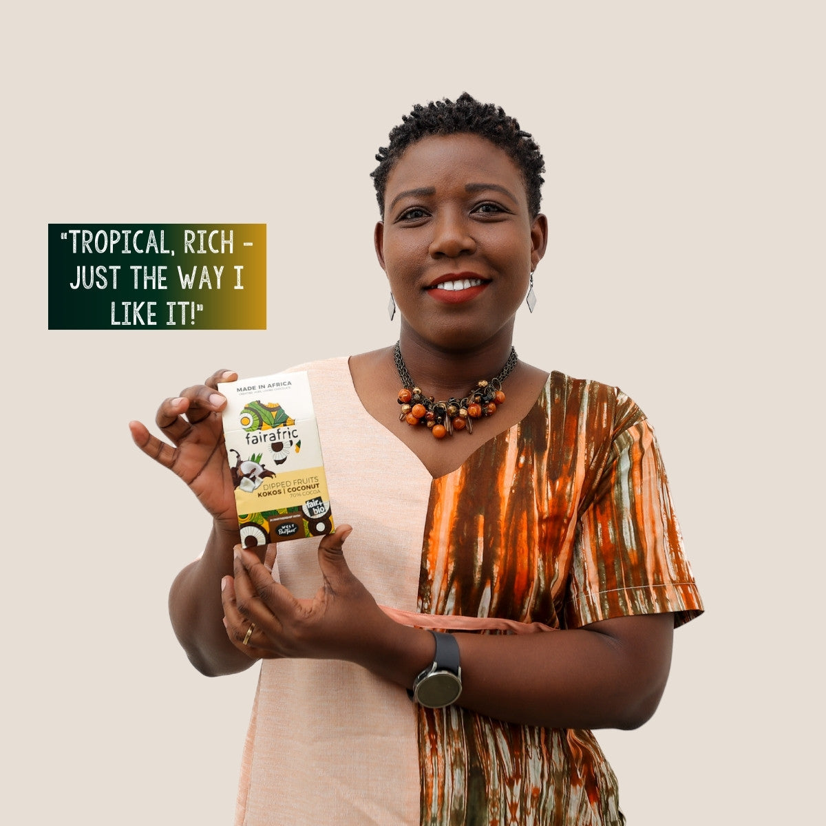 Coconut Slices Dipped in Dark Chocolate