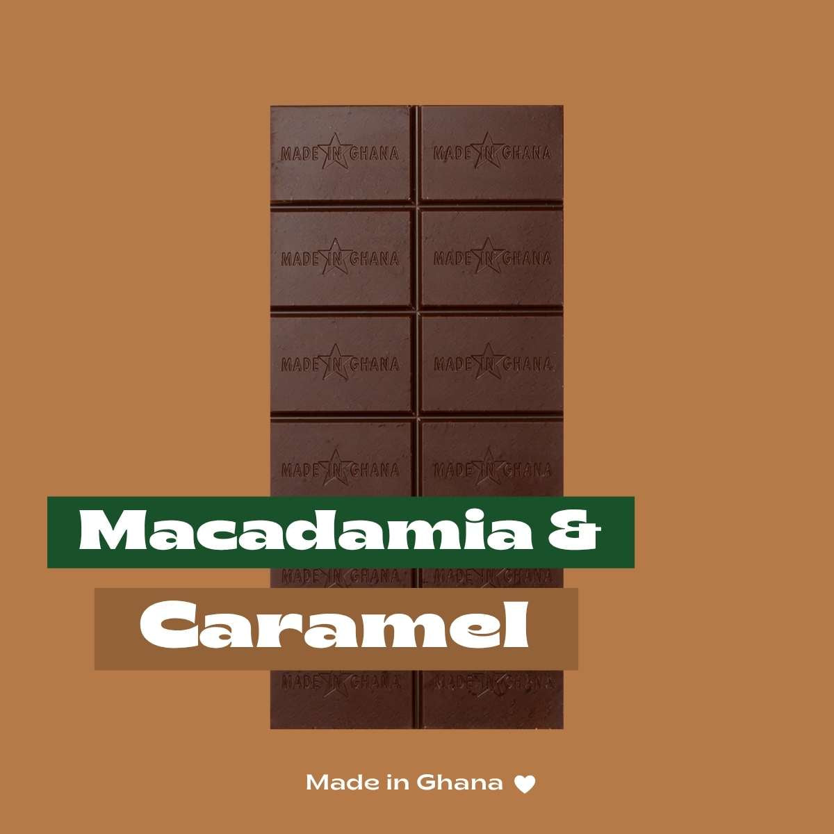 57% Dark Chocolate with Macadamia & Caramel