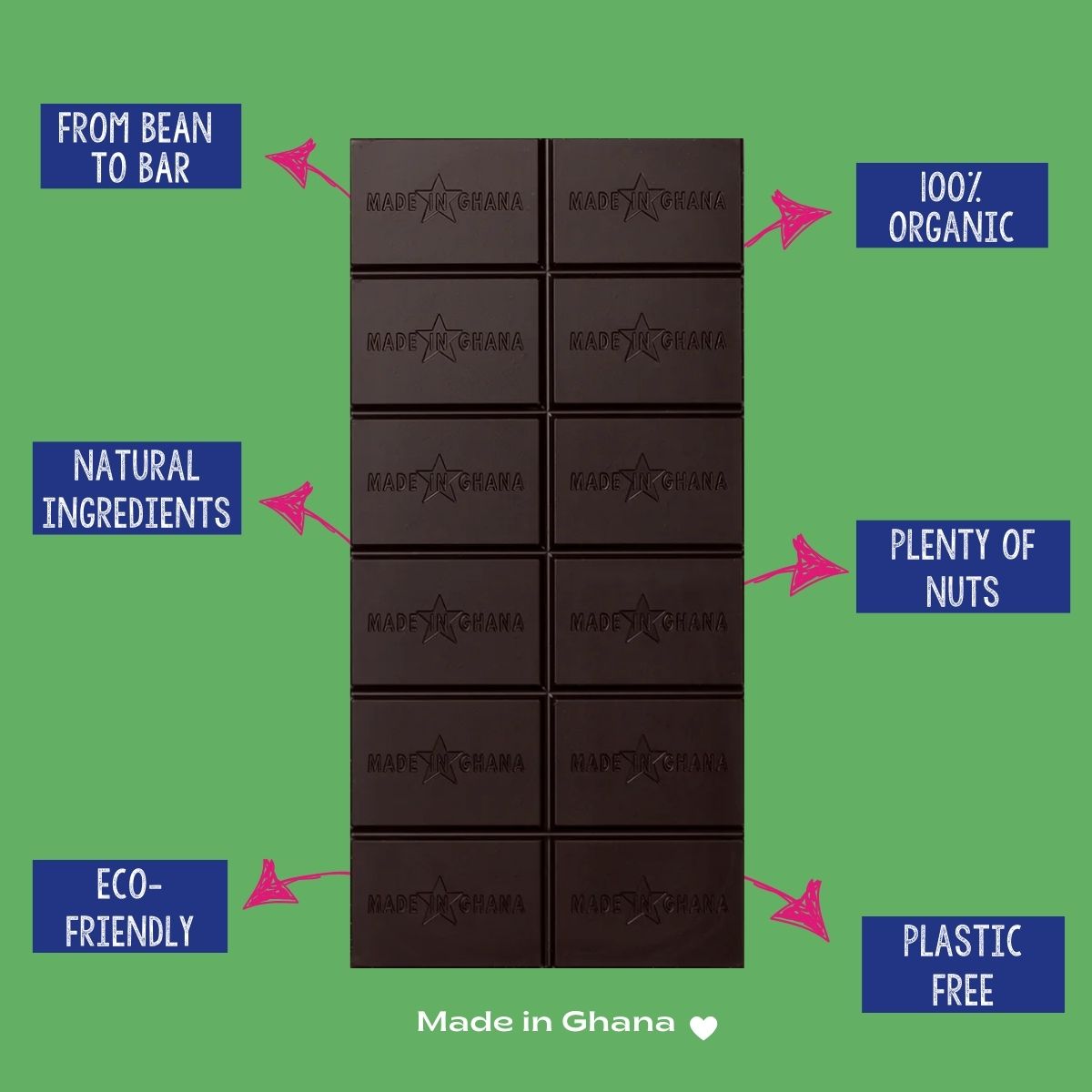 70% Dark Chocolate with Tigernut & Almond