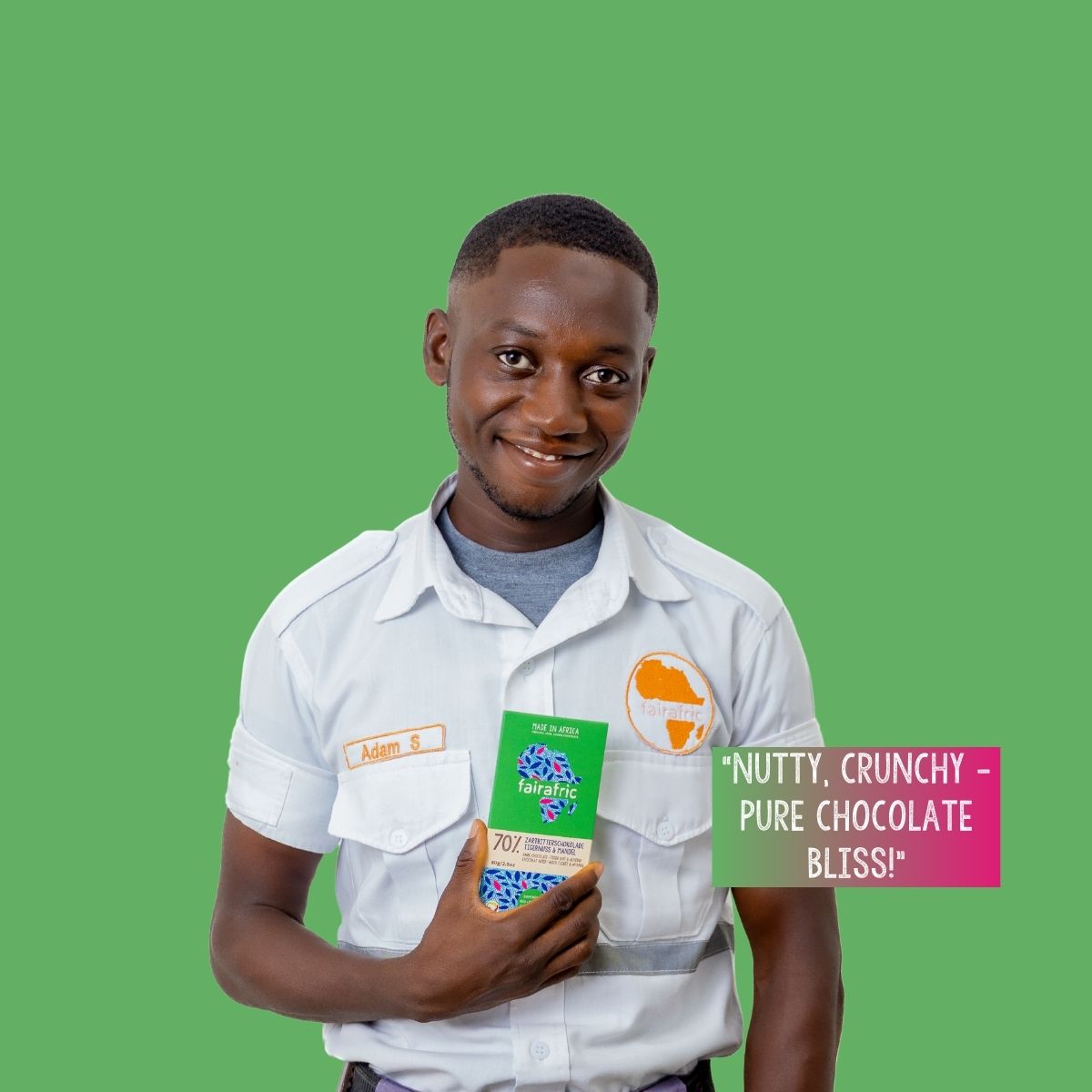 70% Dark Chocolate with Tigernut & Almond