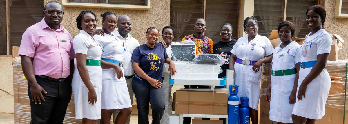 Members of fairafric Ghana Limited and the suhum Government hospital